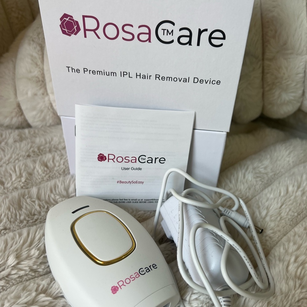 RosaCare IPL Hair Removal Device - White with Gold Trim